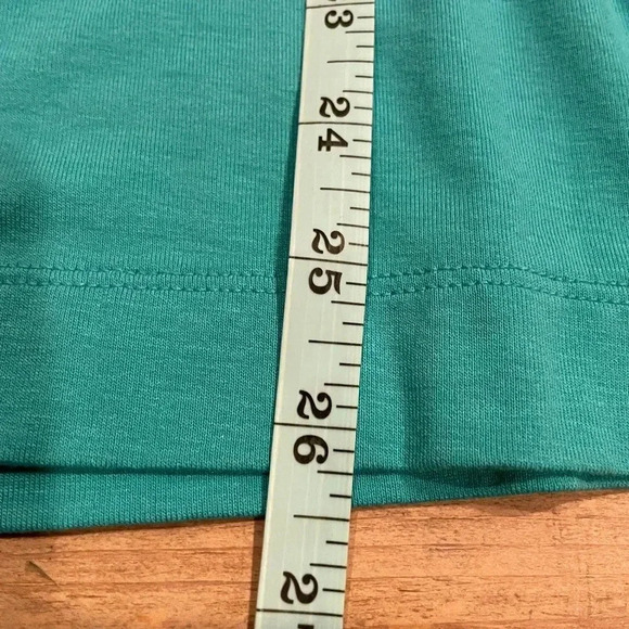 NWOT Multiples Womens Turquoise Pullover tunic Lagenlook Boho Beachy artsy M - Picture 10 of 11